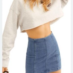 Free People Modern Femme Denim Mini Skirt size 6